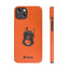 Pup Hood Slim iPhone Cases - Orange