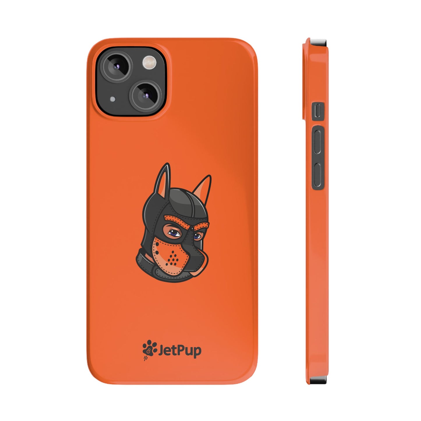 Pup Hood Slim iPhone Cases - Orange