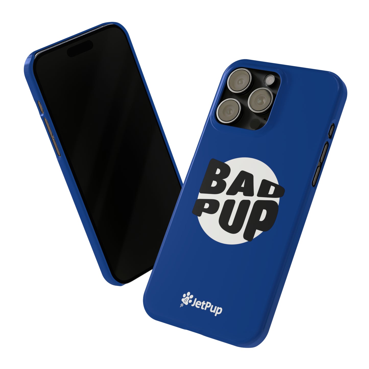 Bad Pup Slim iPhone Cases - Blue