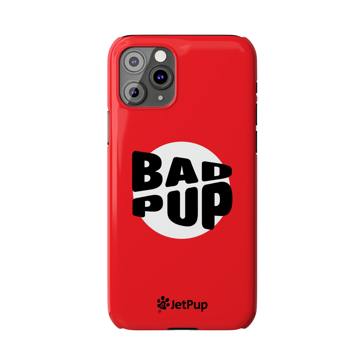 Bad Pup Slim iPhone Cases - Red