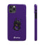 Pup Hood Slim iPhone Cases - Purple