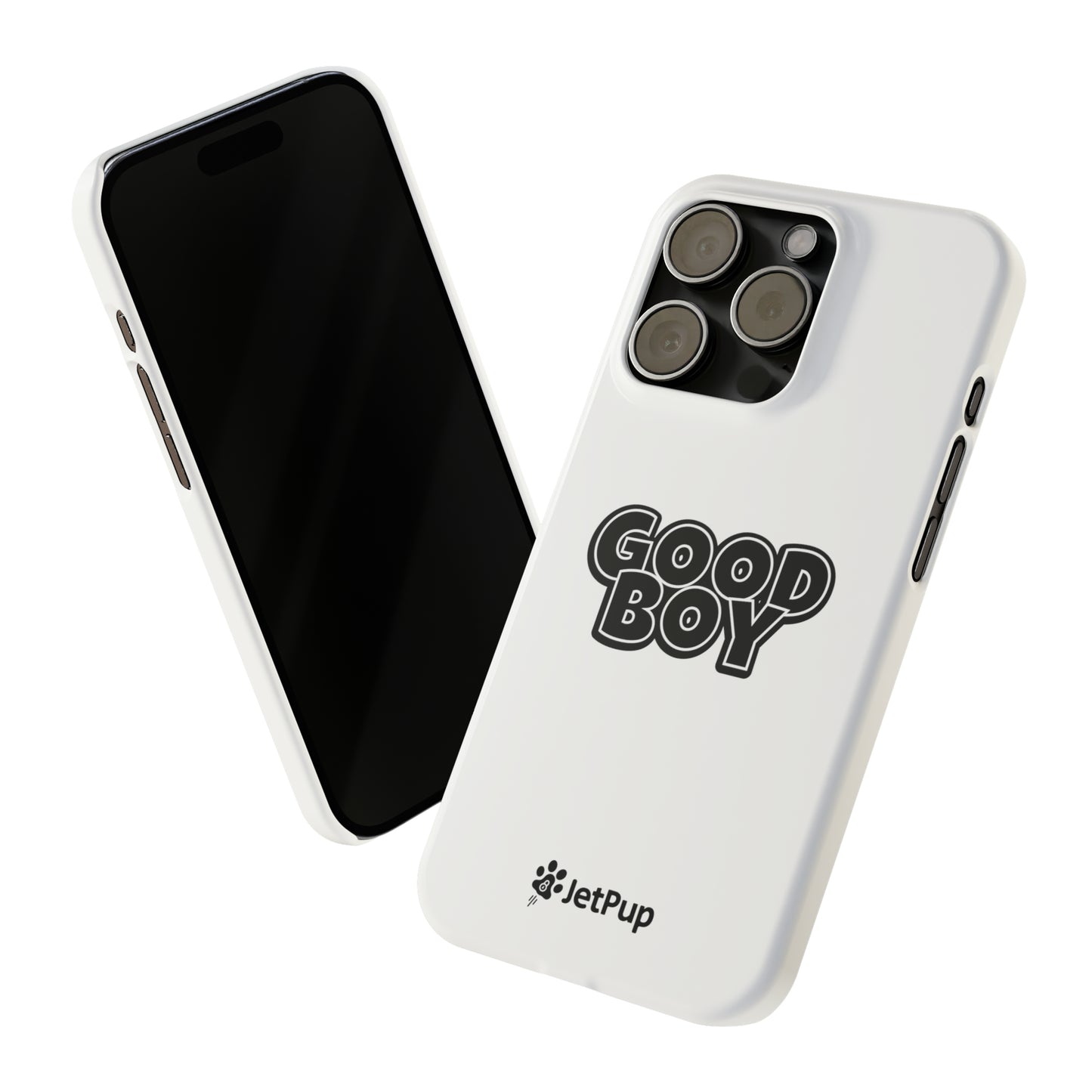 Good Boy Slim iPhone Cases - White