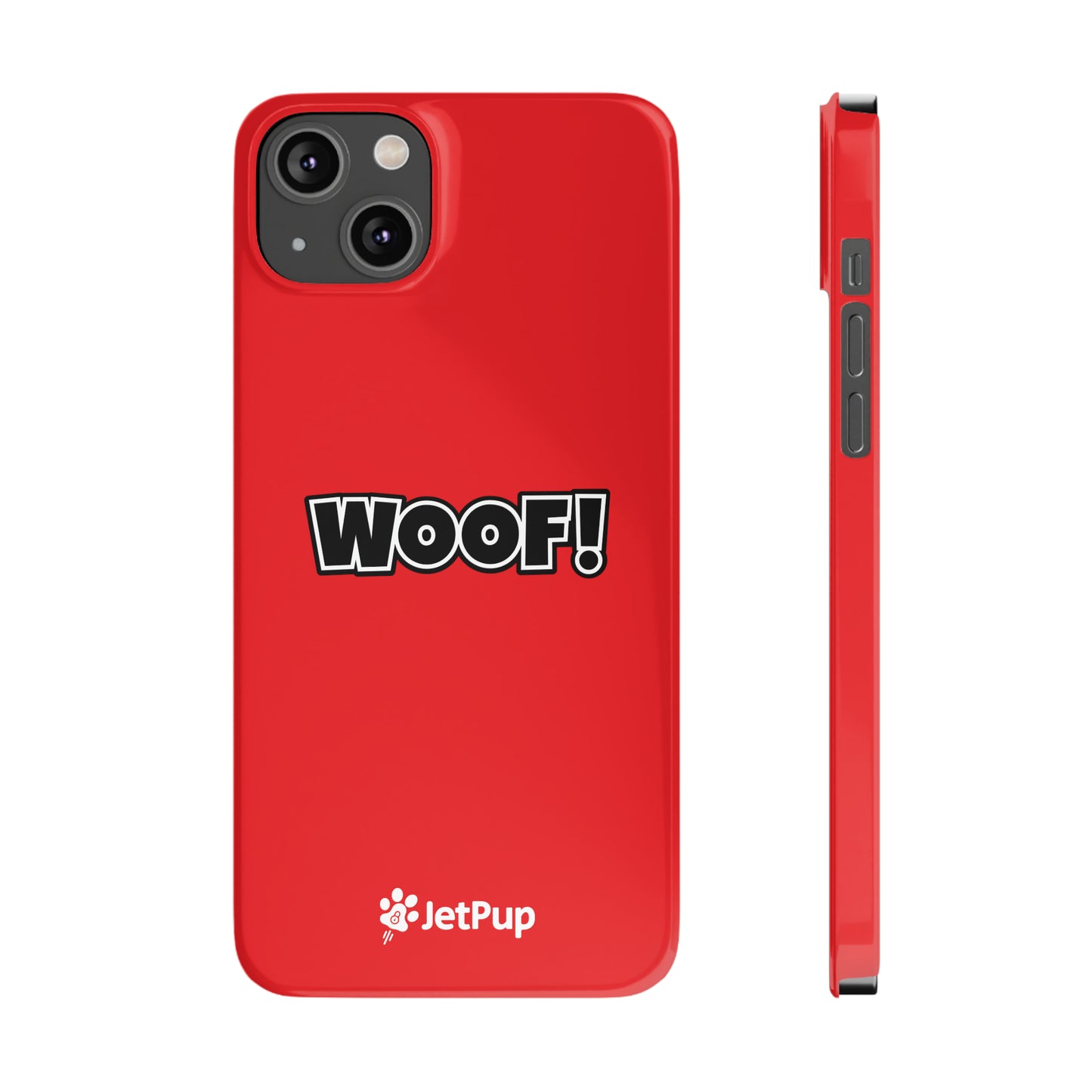 Woof Slim iPhone Cases - Red