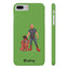 Dad & Pup Slim iPhone Cases - Green