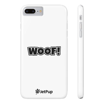 Woof Slim iPhone Cases - White