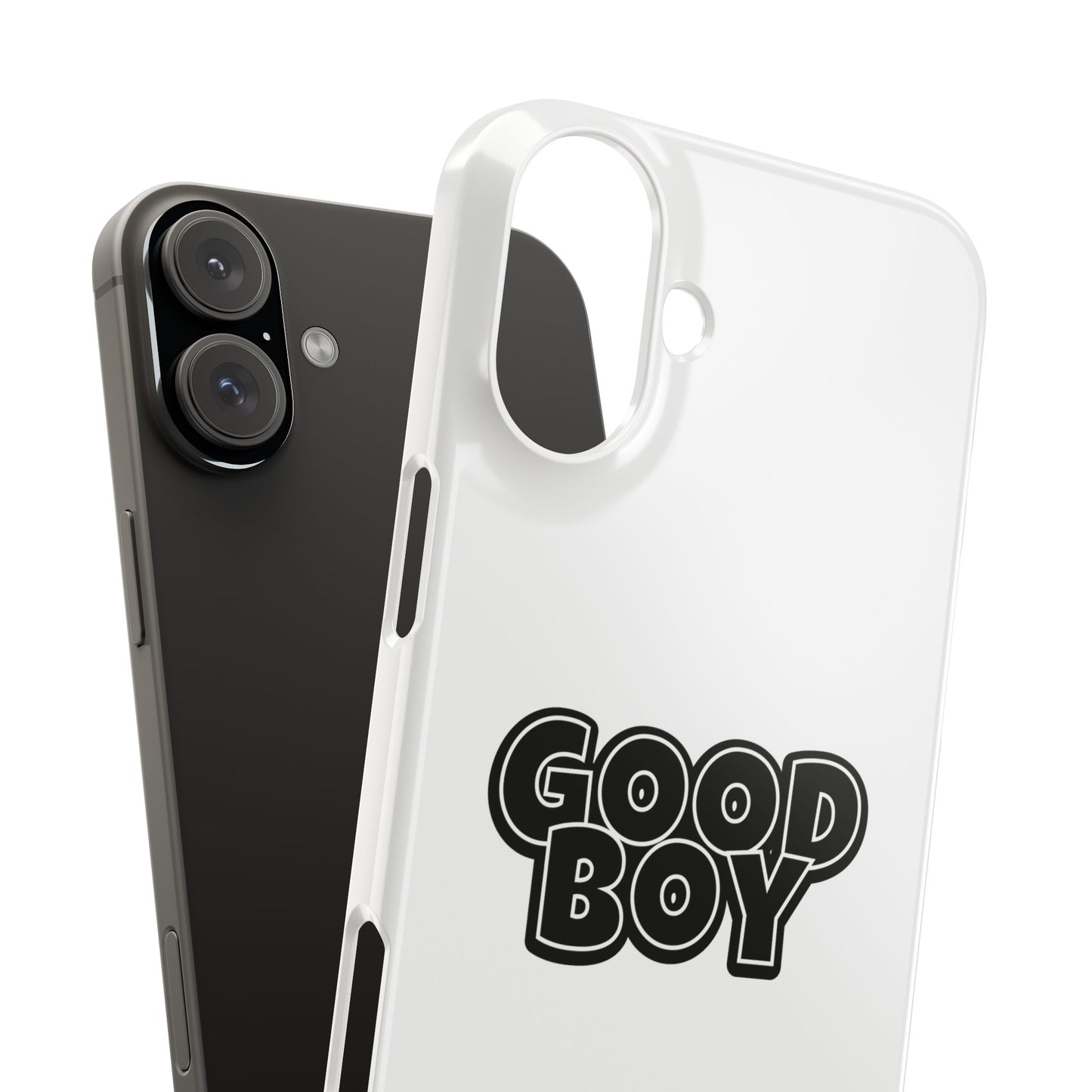 Good Boy Slim iPhone Cases - White