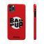 Bad Pup Slim iPhone Cases - Red