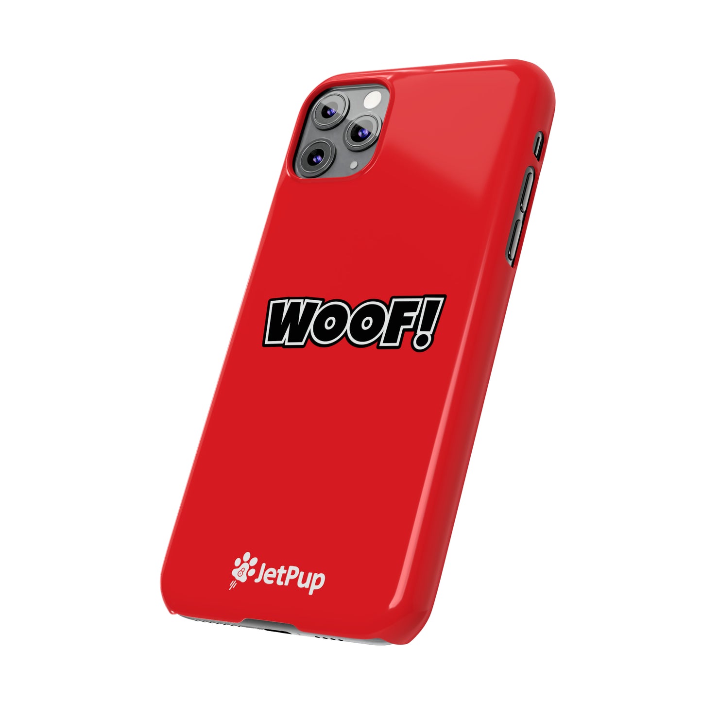 Woof Slim iPhone Cases - Red