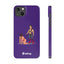 Handler & Pup Slim iPhone Cases - Purple