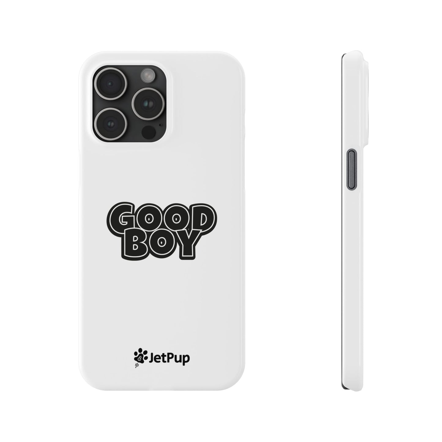 Good Boy Slim iPhone Cases - White