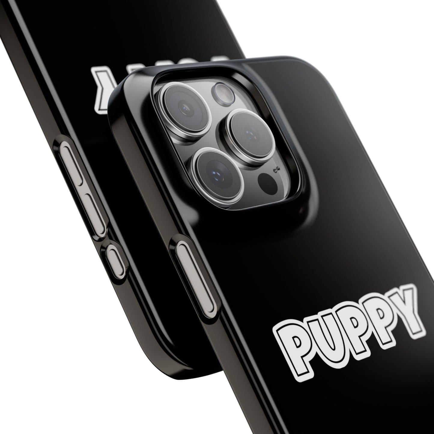 Puppy Slim iPhone Cases - Black