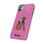 Dad & Pup Slim iPhone Cases - Pink