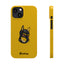 Pup Hood Slim iPhone Cases - Yellow