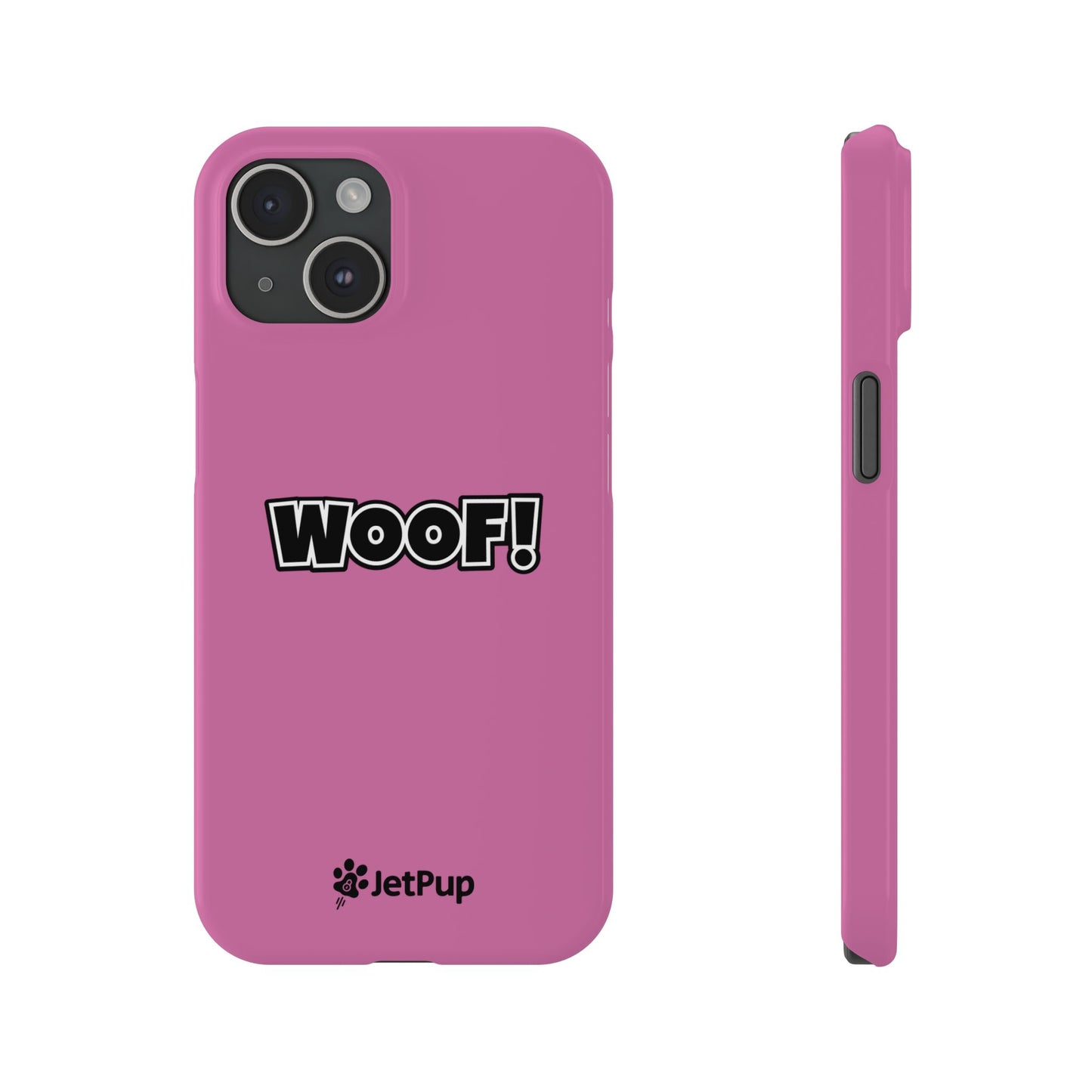 Woof Slim iPhone Cases -  Pink