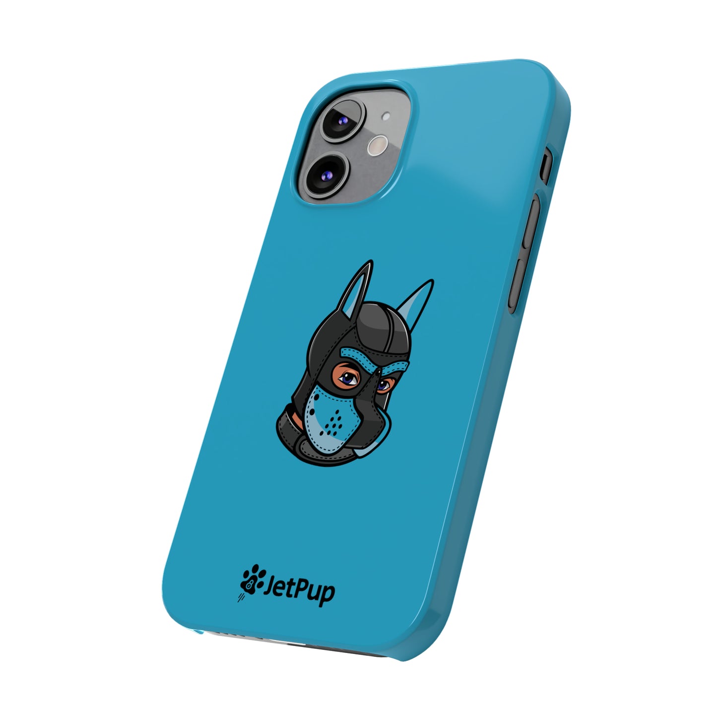 Pup Hood Slim iPhone Cases - Turquoise