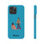 Handler & Pup Slim iPhone Cases - Turquoise