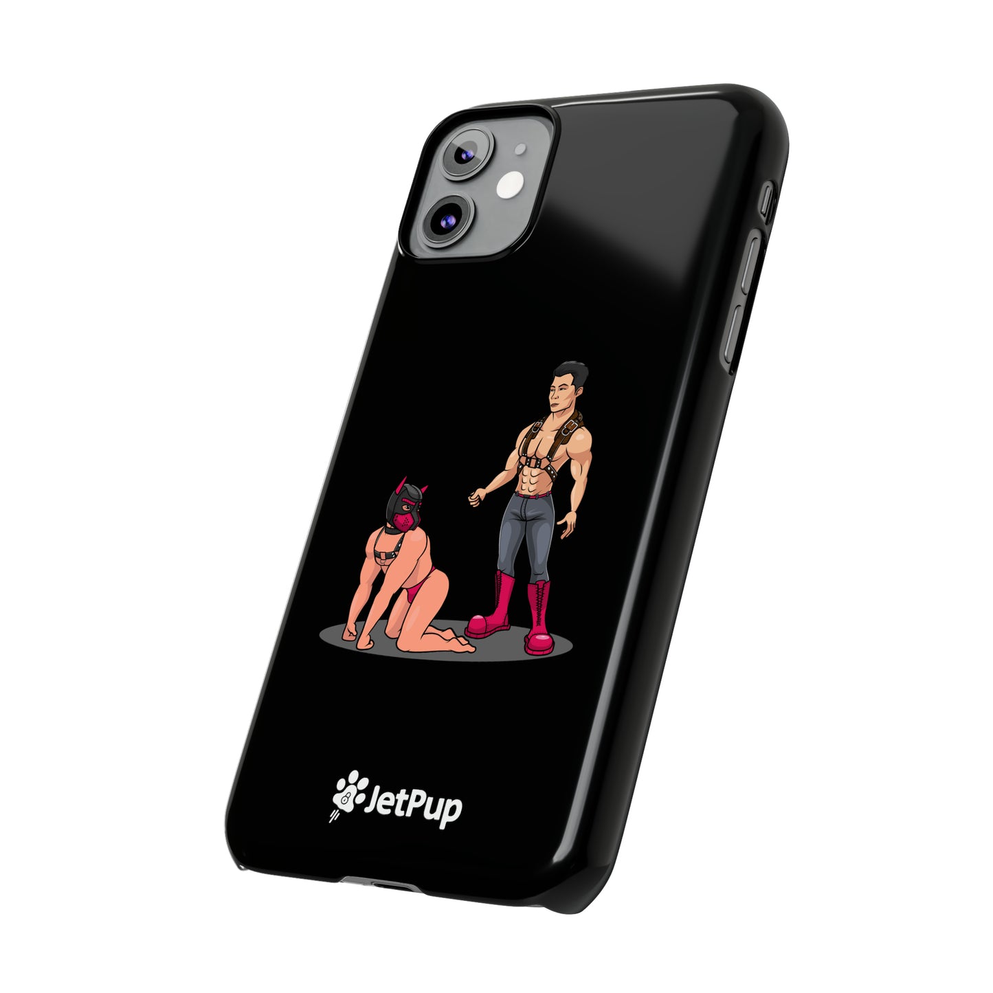 Handler & Pup Slim iPhone Cases - Black