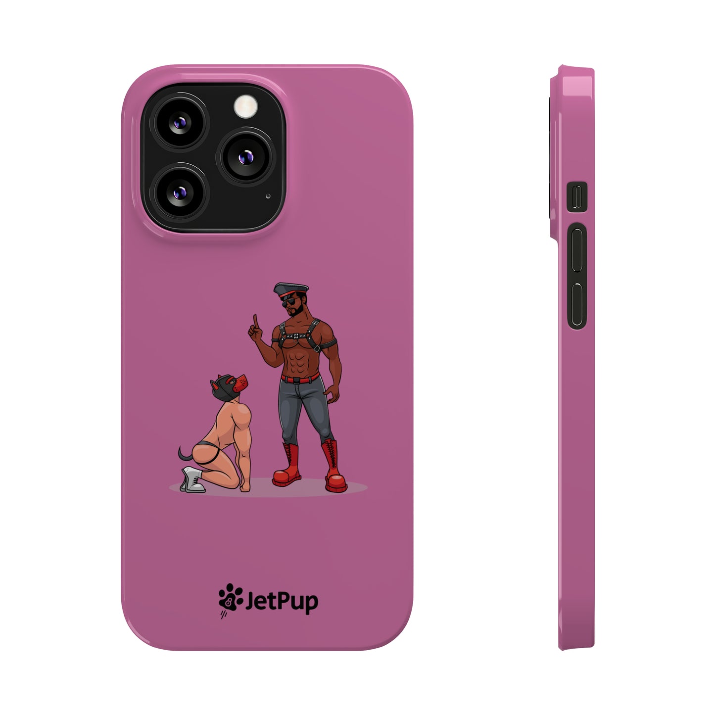 Sir & Pup Hood Slim iPhone Cases - Pink