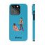 Handler & Pup Slim iPhone Cases - Turquoise