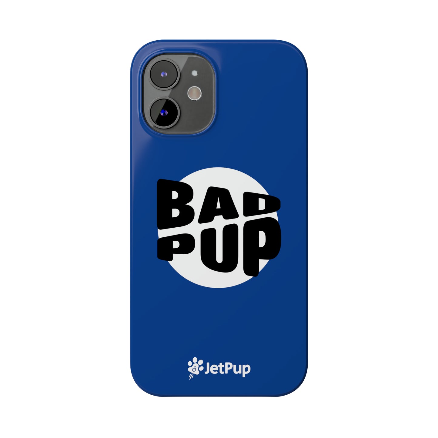 Bad Pup Slim iPhone Cases - Blue