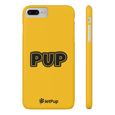Pup Slim iPhone Cases - Yellow