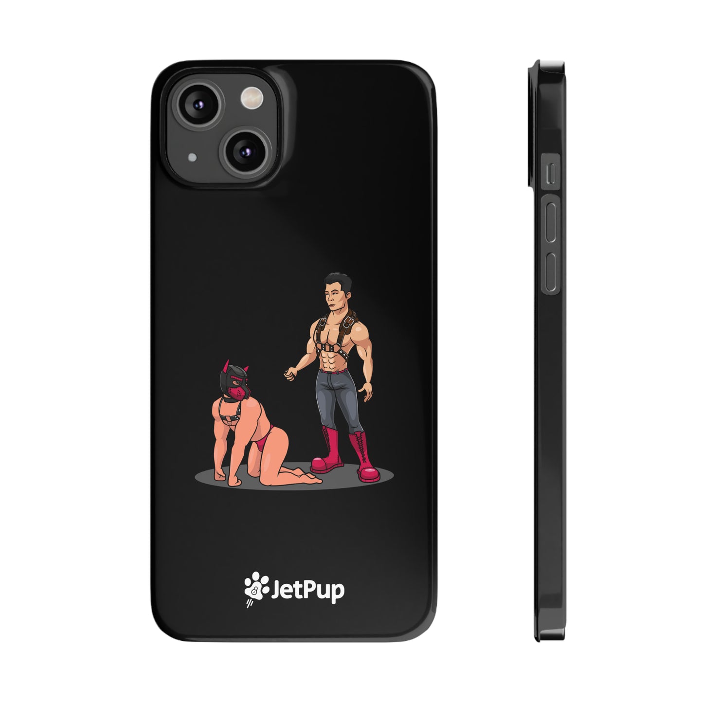 Handler & Pup Slim iPhone Cases - Black