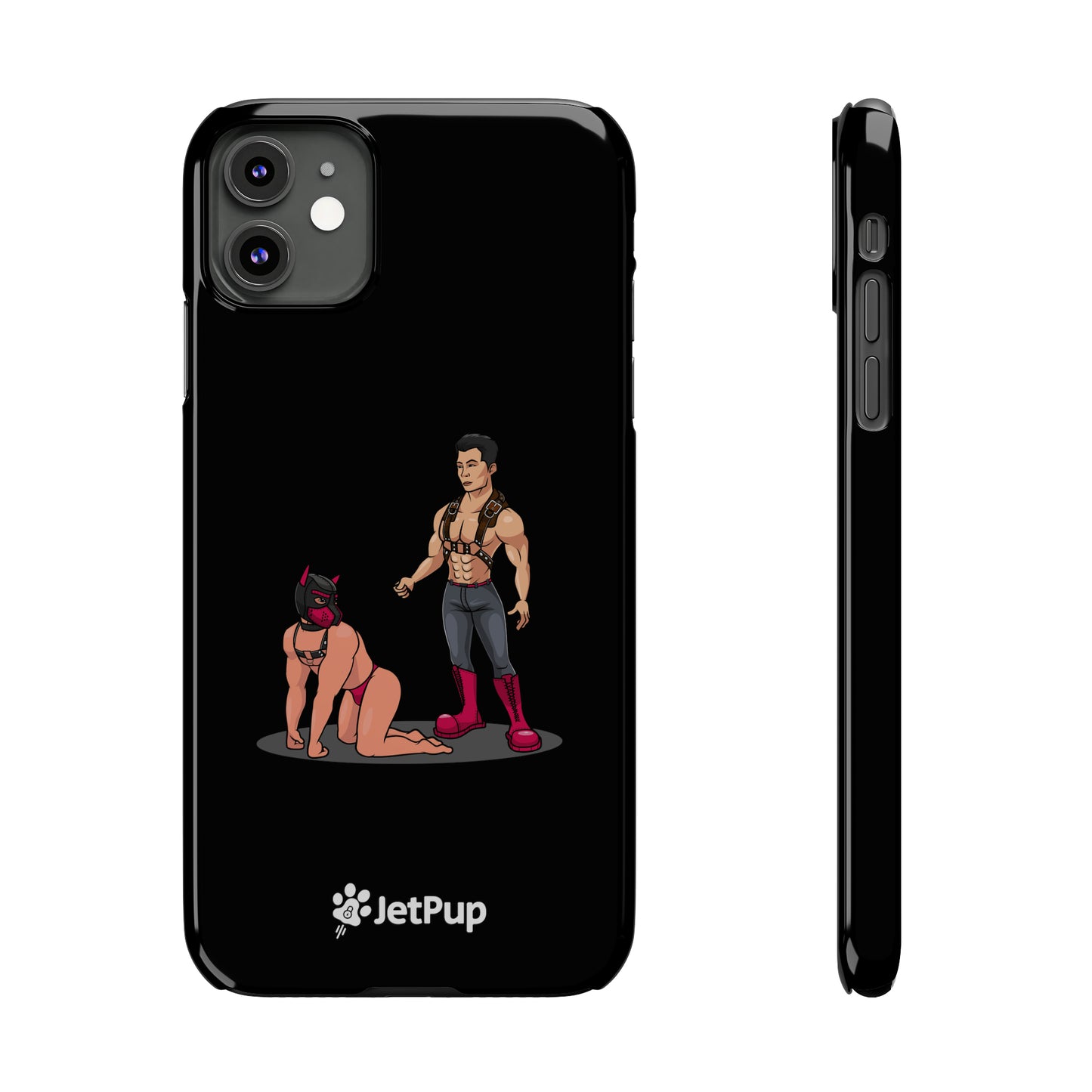 Handler & Pup Slim iPhone Cases - Black