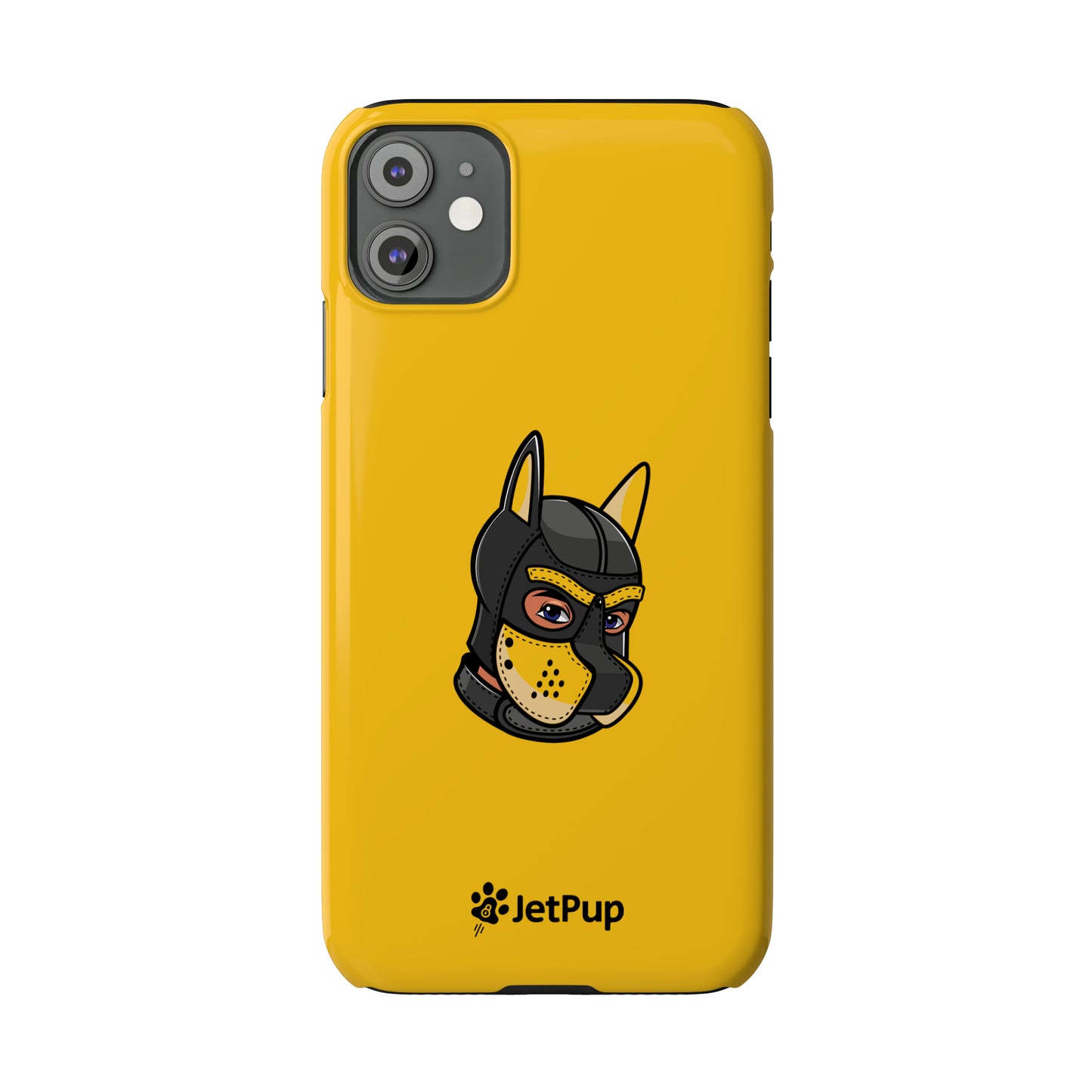 Pup Hood Slim iPhone Cases - Yellow