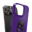 Pup Hood Slim iPhone Cases - Purple