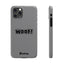 Woof Slim iPhone Cases - Grey