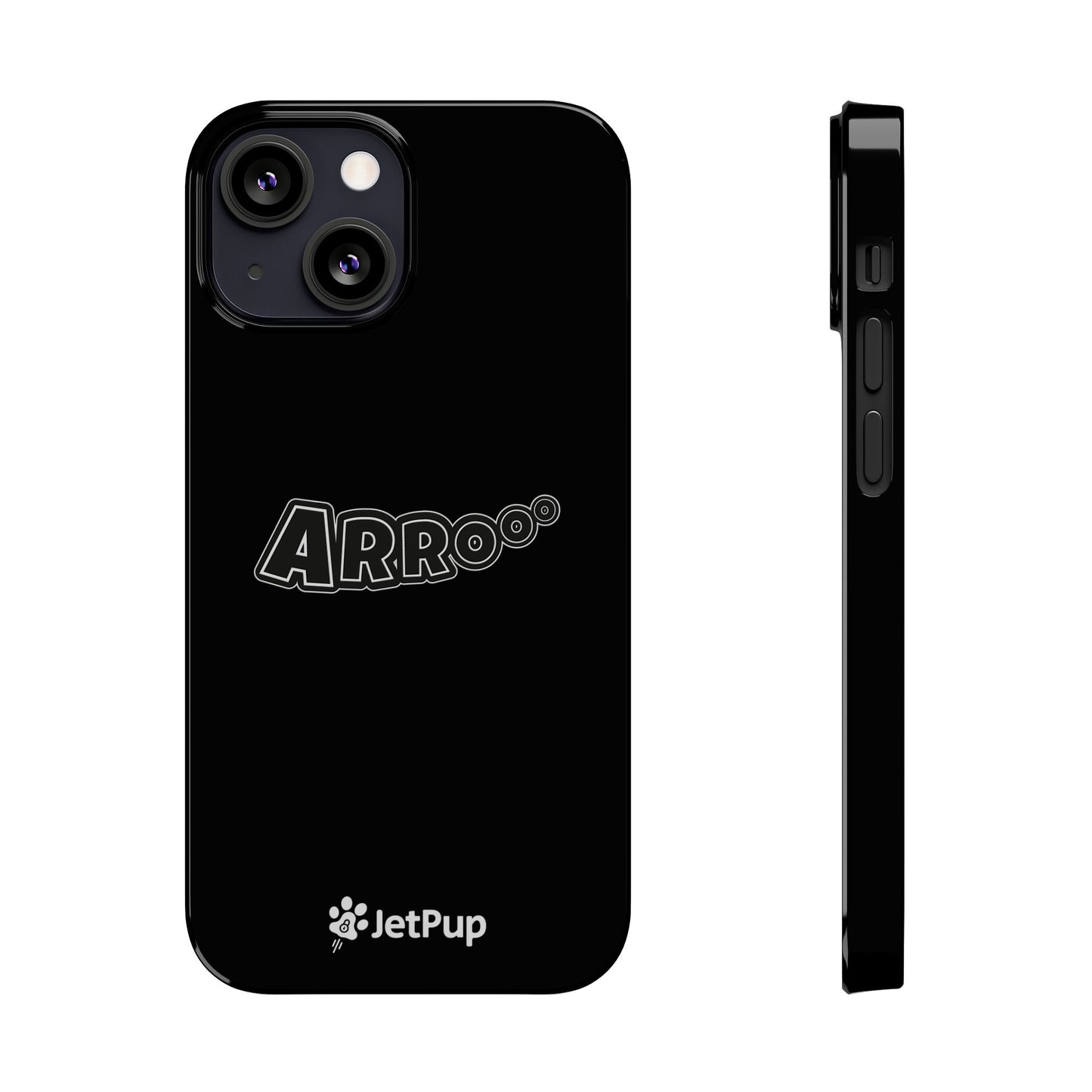 Arrooo Slim iPhone Cases - Black