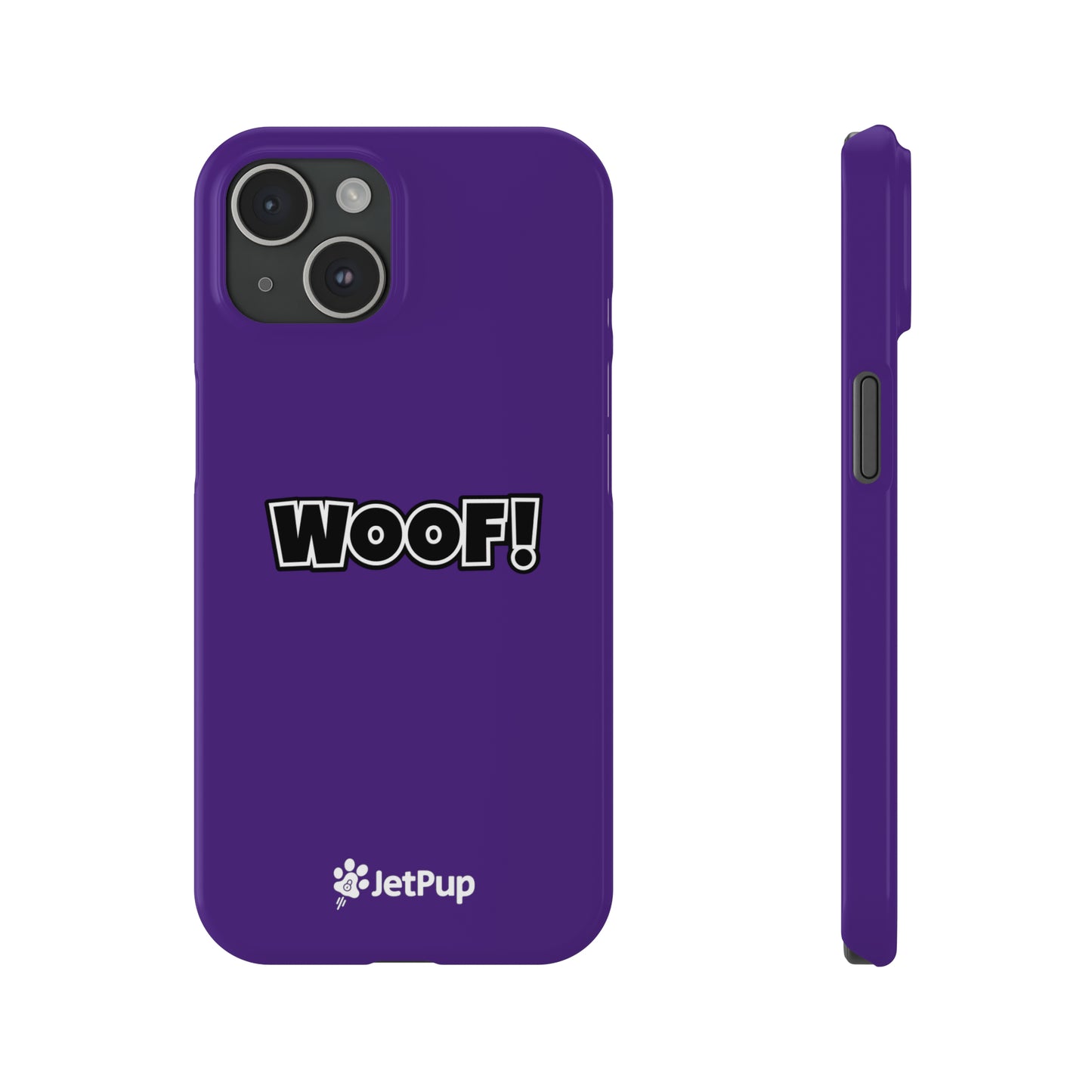 Woof Slim iPhone Cases - Purple