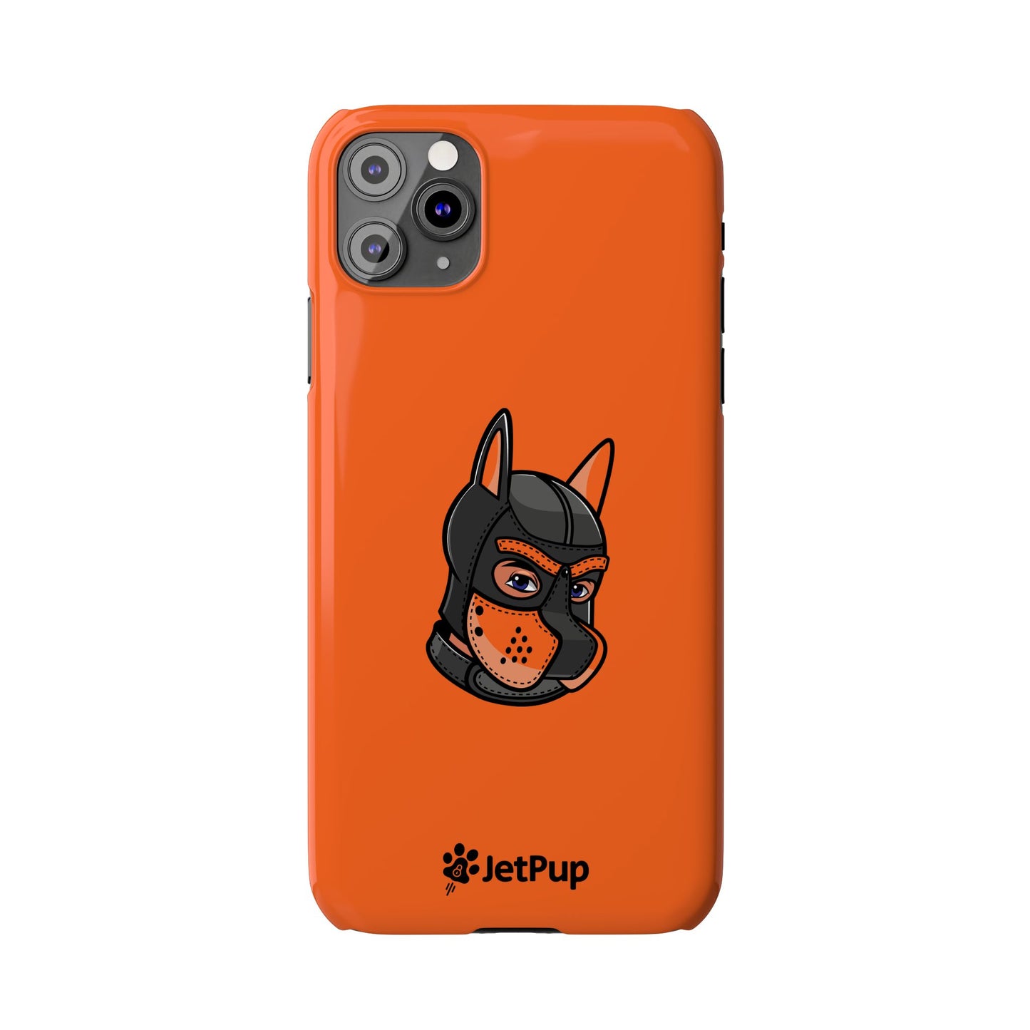 Pup Hood Slim iPhone Cases - Orange