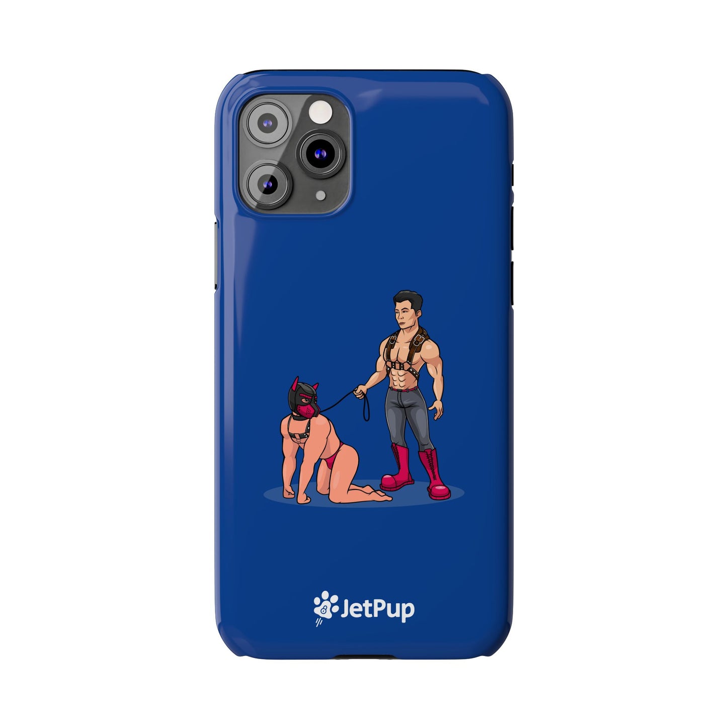 Handler & Pup Slim iPhone Cases - Blue