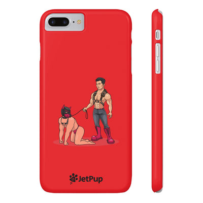 Handler & Pup Slim iPhone Cases - Red
