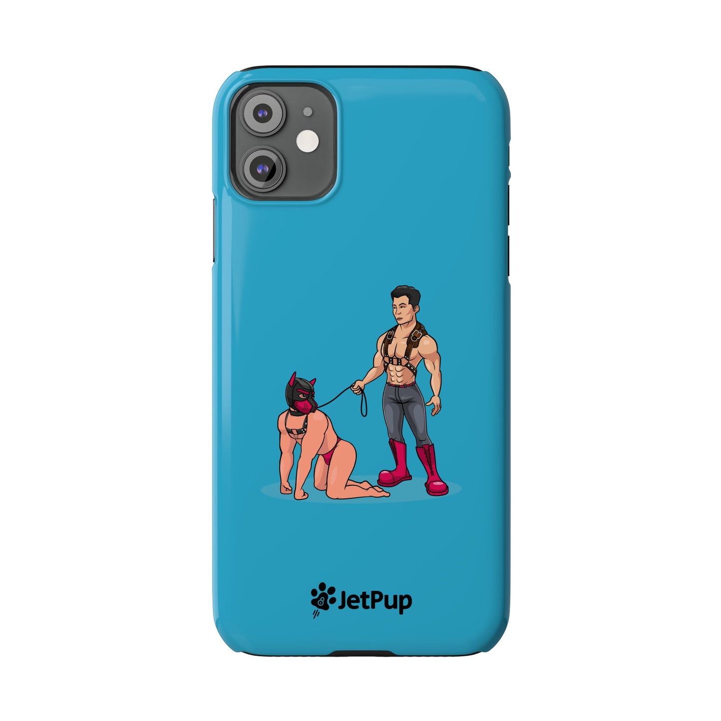 Handler & Pup Slim iPhone Cases - Turquoise