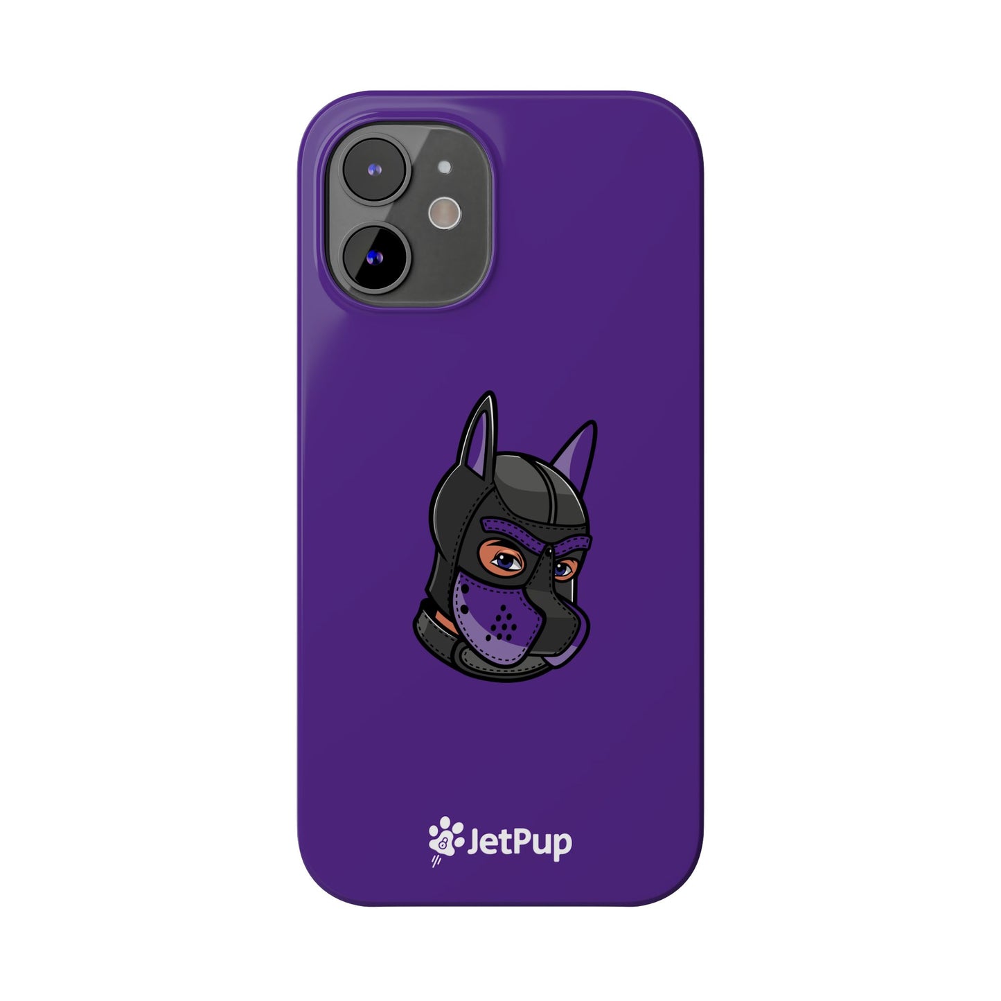 Pup Hood Slim iPhone Cases - Purple