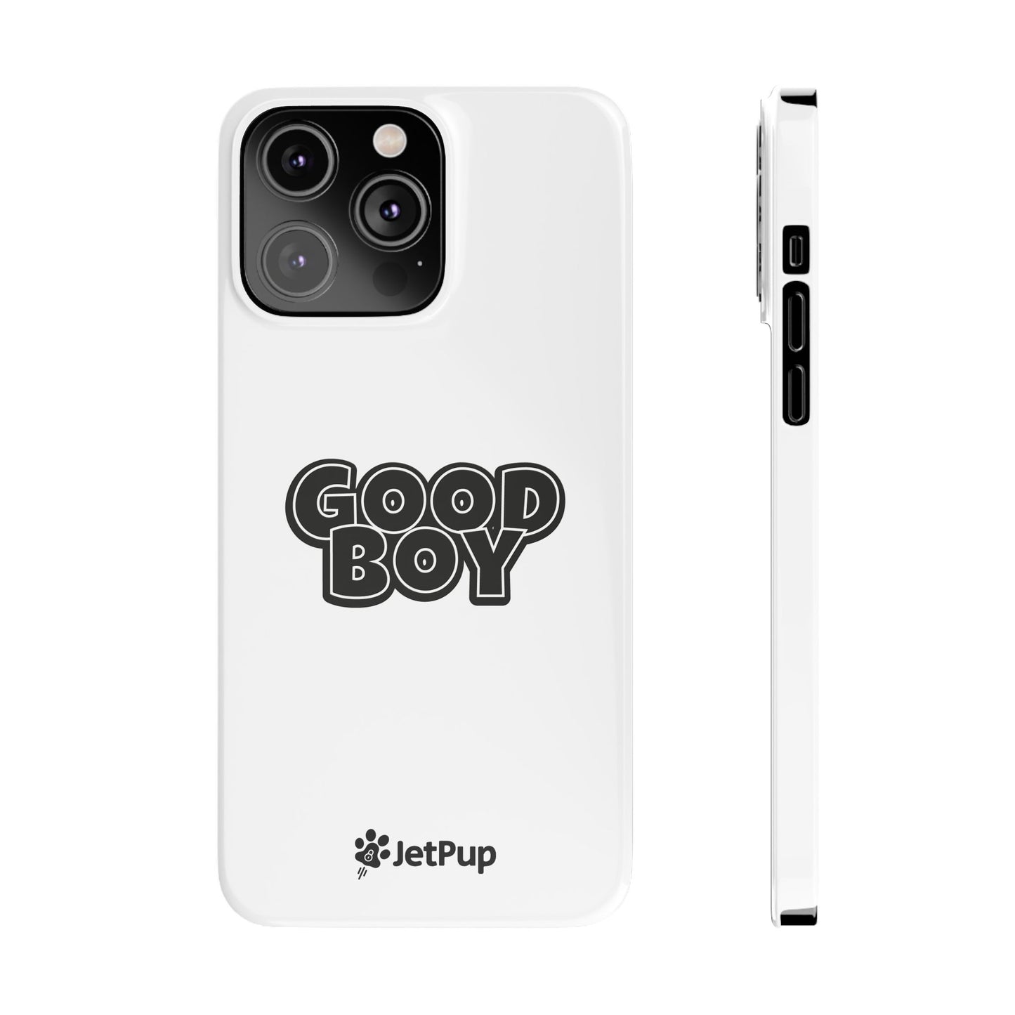 Good Boy Slim iPhone Cases - White