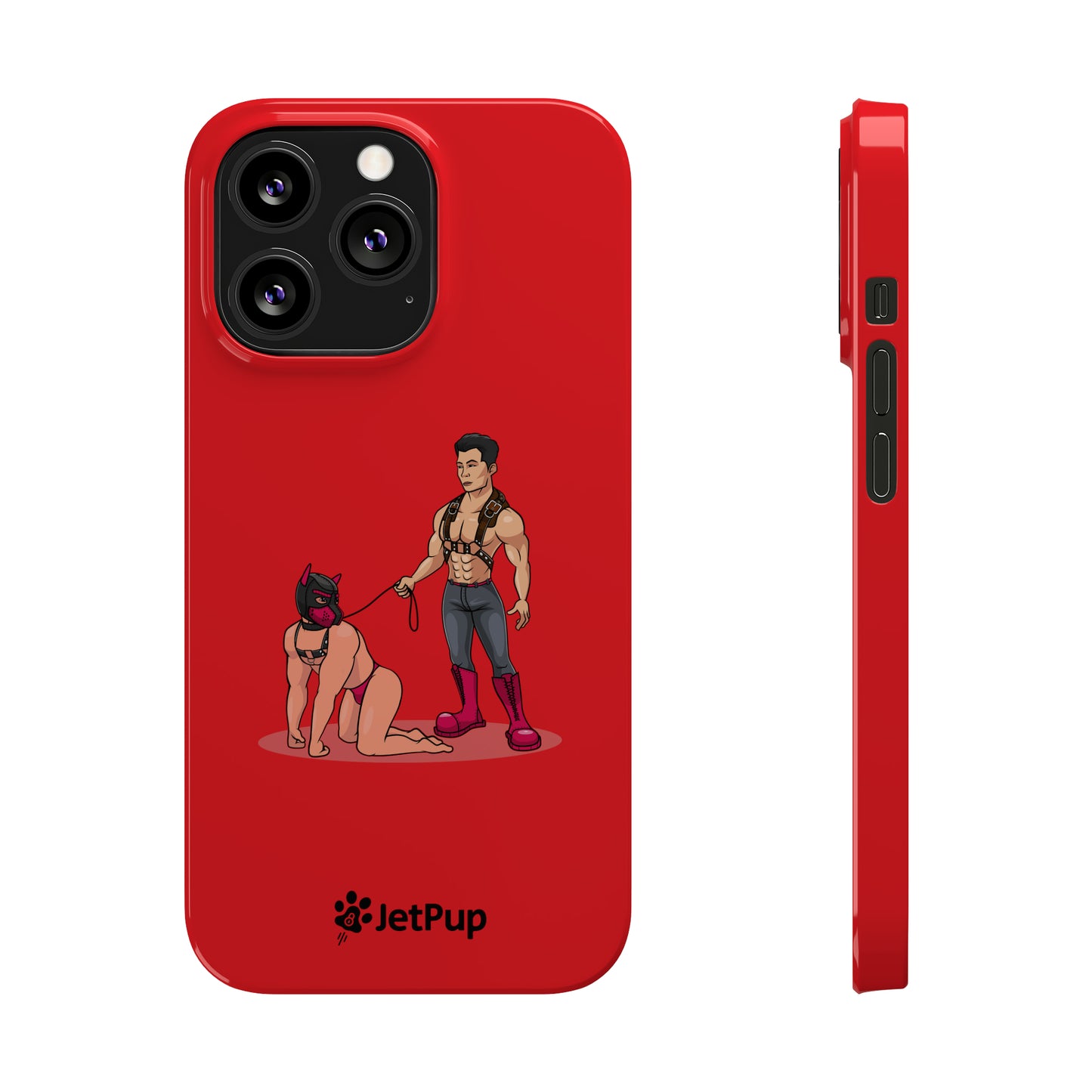 Handler & Pup Slim iPhone Cases - Red