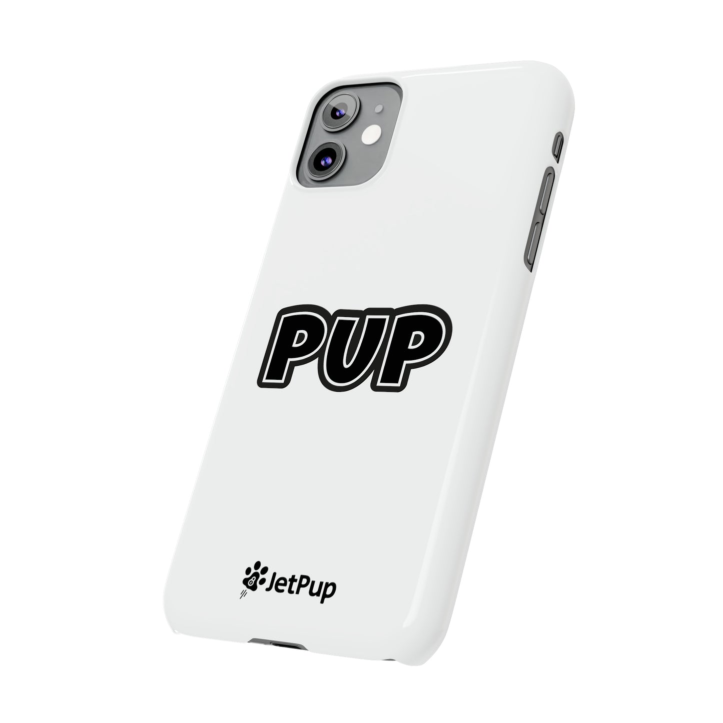 Pup Slim iPhone Cases - White