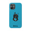 Pup Hood Slim iPhone Cases - Turquoise