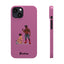 Sir & Pup Hood Slim iPhone Cases - Pink