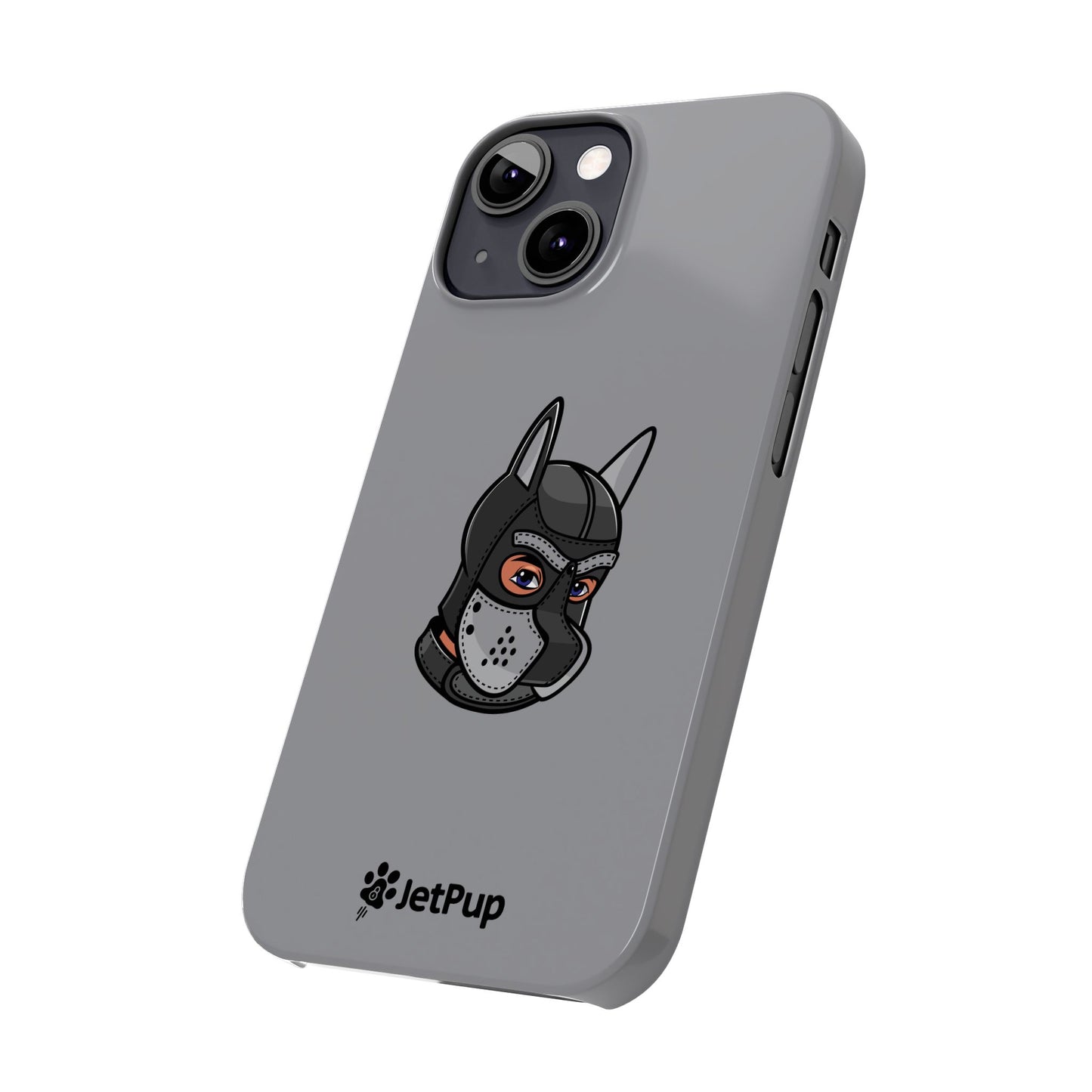 Pup Hood Slim iPhone Cases - Grey