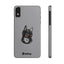 Pup Hood Slim iPhone Cases - Grey