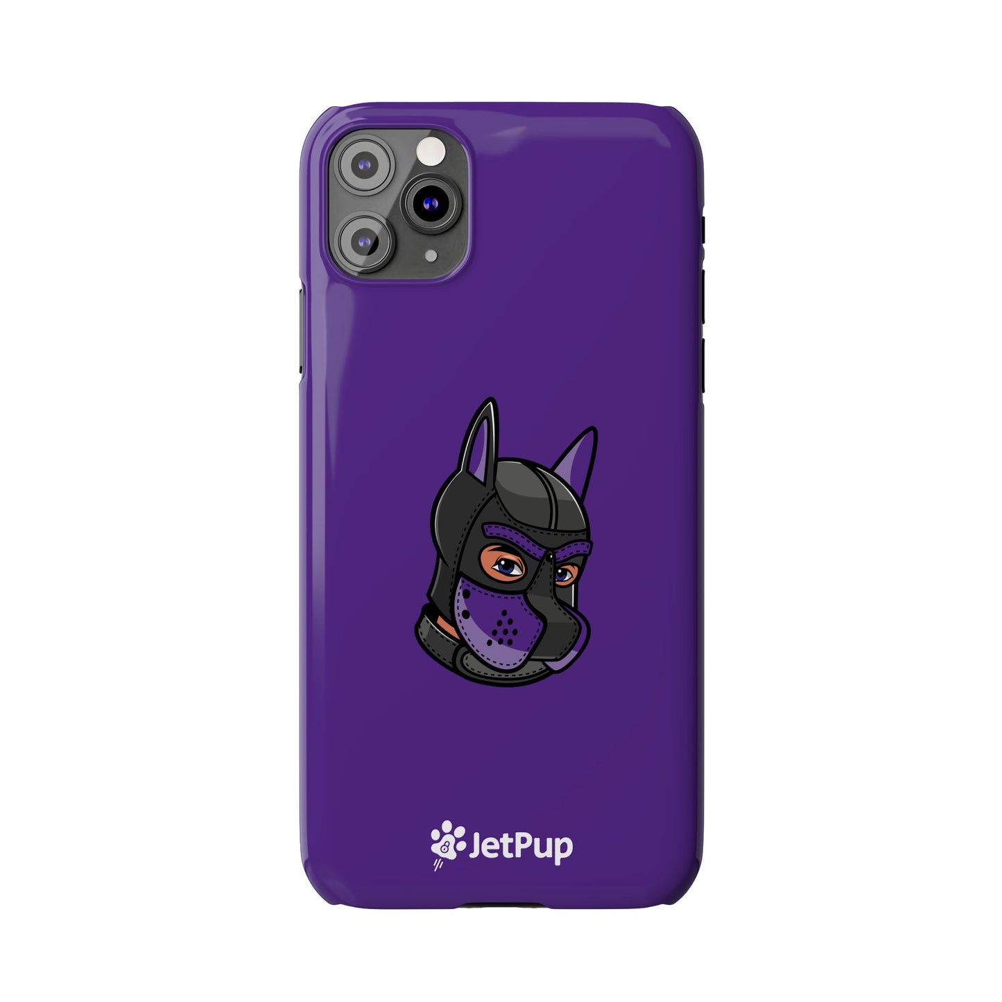 Pup Hood Slim iPhone Cases - Purple