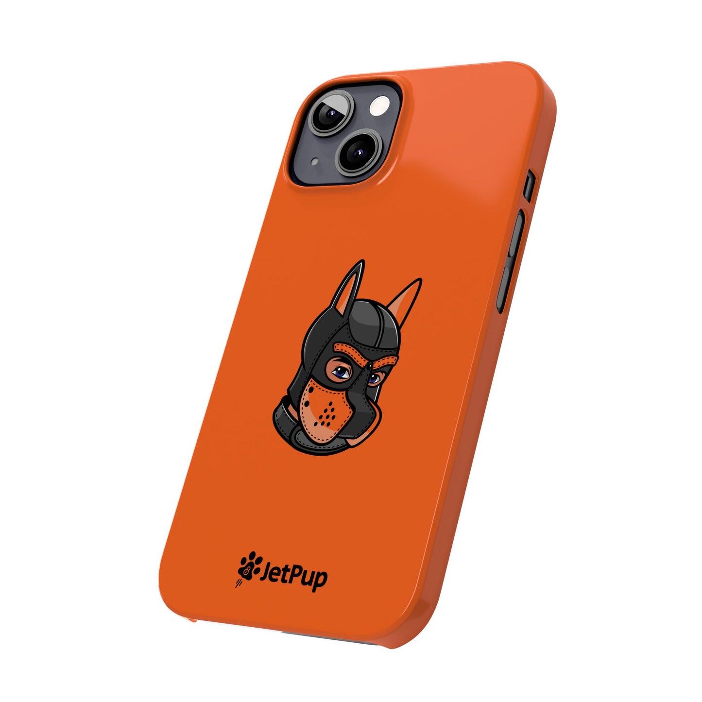 Pup Hood Slim iPhone Cases - Orange