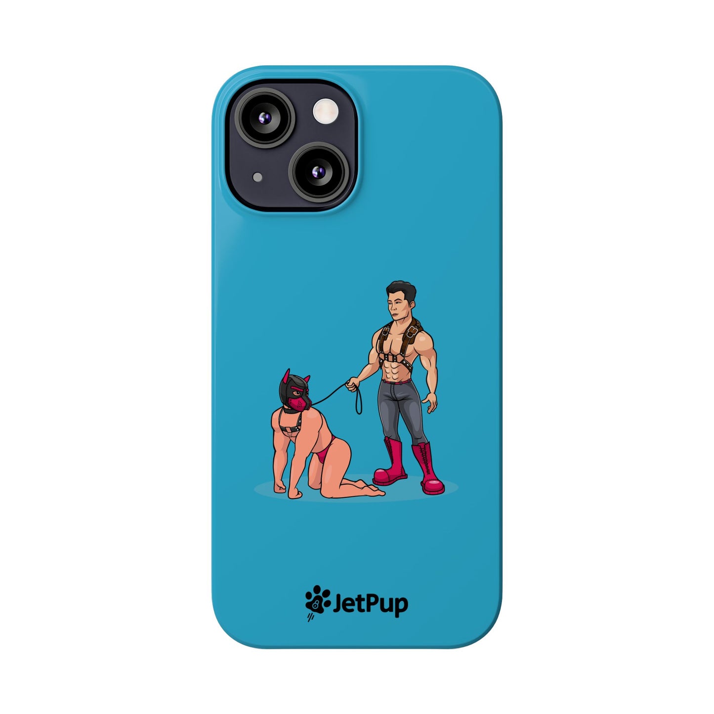 Handler & Pup Slim iPhone Cases - Turquoise