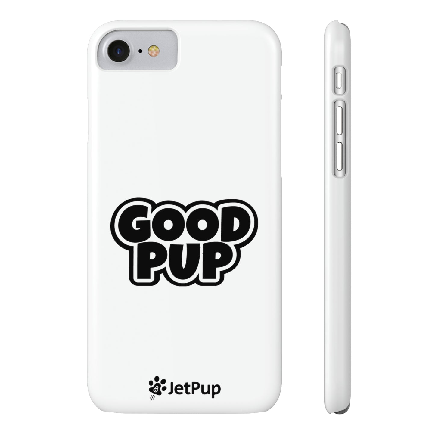 Good Pup Slim iPhone Cases - White