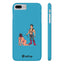 Handler & Pup Slim iPhone Cases - Turquoise