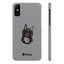 Pup Hood Slim iPhone Cases - Grey